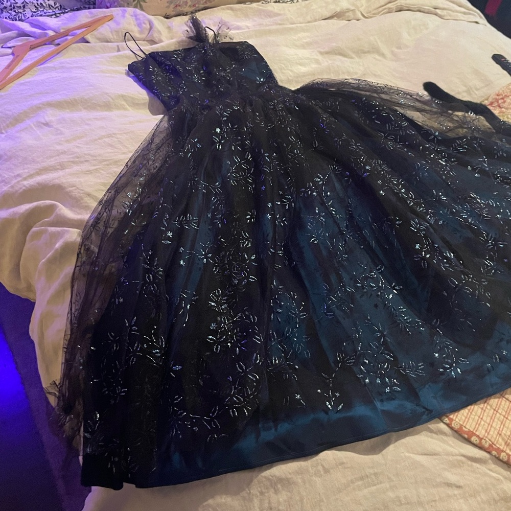 Redefine Black and Blue Prom Dress